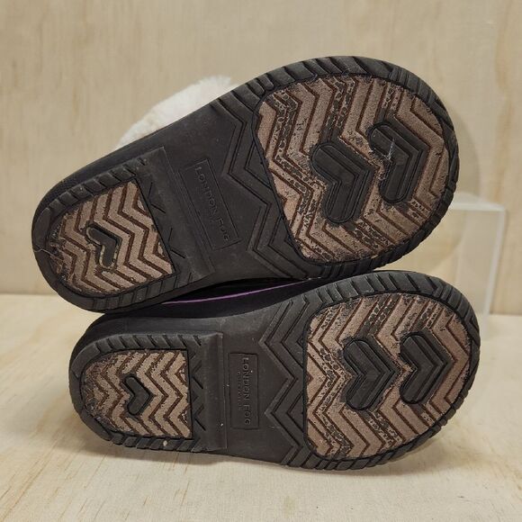 London Fog Pink Tan Black Snow Boots Child Waterproof Winter Boot Girls 6 - Picture 4 of 8